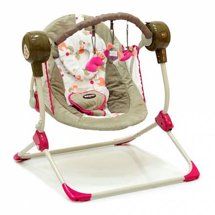 Кресло-качели Baby Care Balancelle с пультом ДУ, pink  
